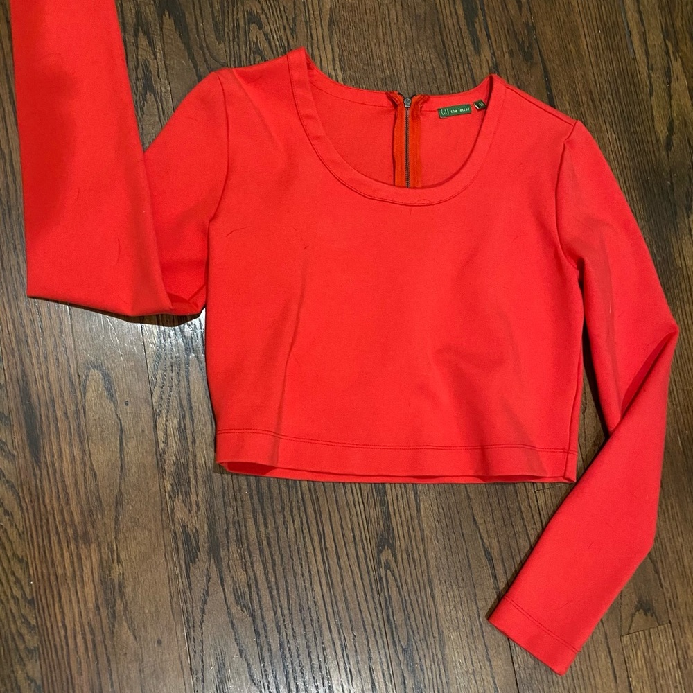 The Letter scuba crop top - M